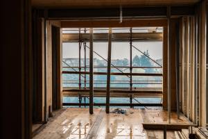 Interno di una casa del cantiere di Via Macallé.